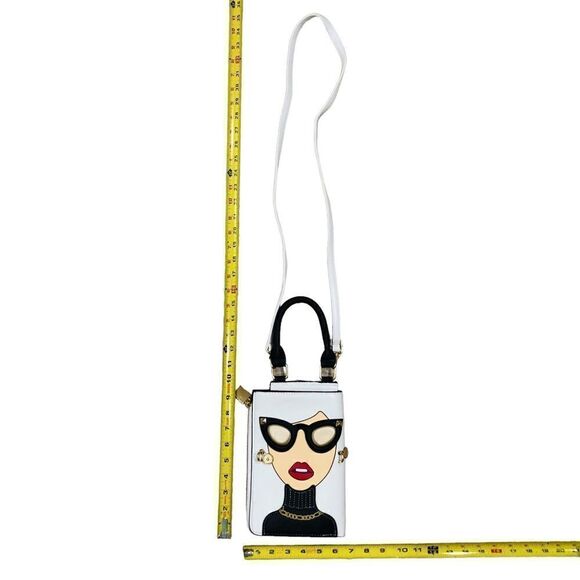 Personalized 3D Glasses Lips Shoulder Purses Handbag CrossBody Bag - Picture 10 of 10